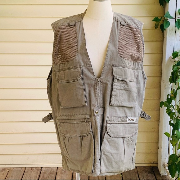 Vintage Domke PhoTOGS Vest Utility Mens XL Cotton Khaki Pockets Photographer - Picture 1 of 11